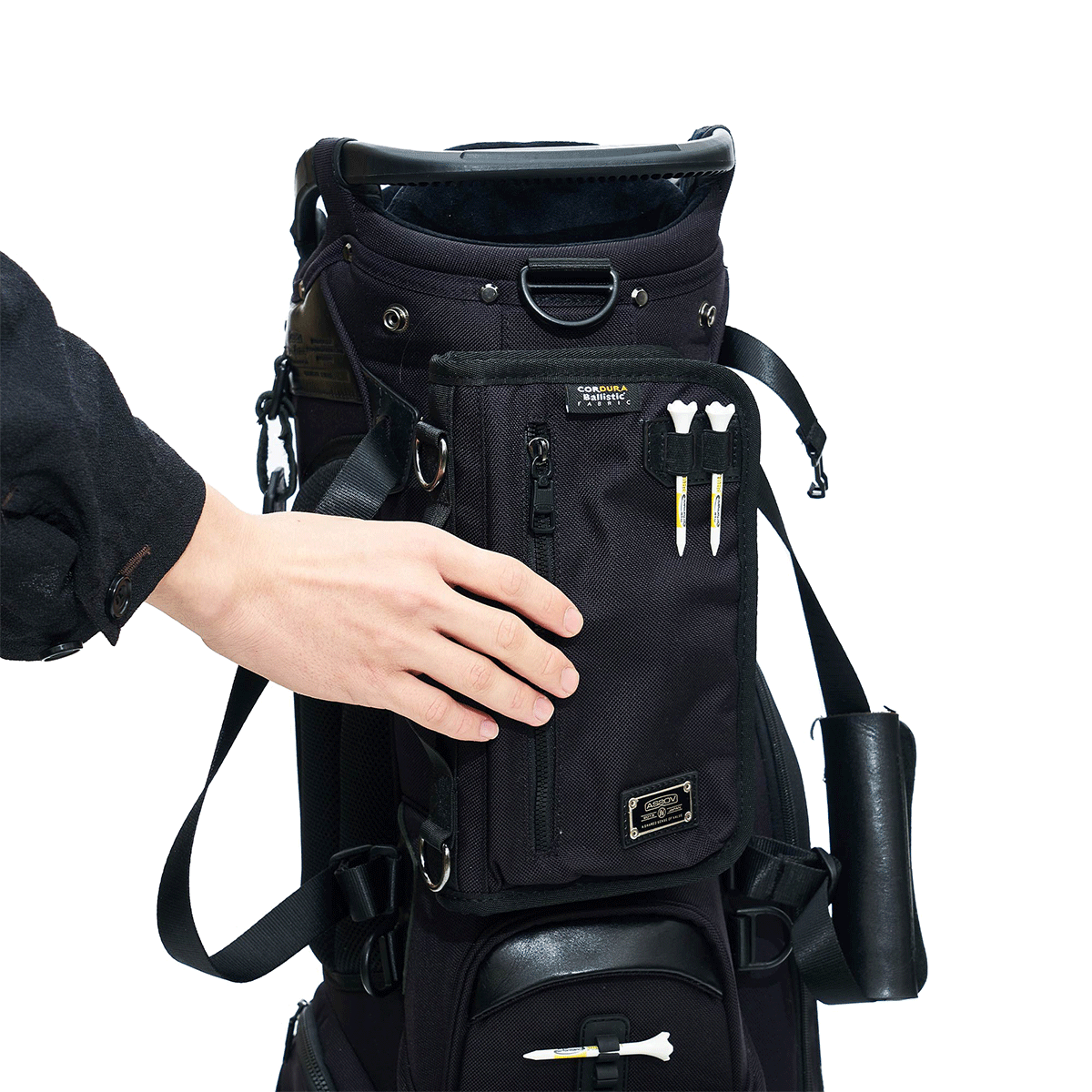EXCLUSIVE BALLISTIC NYLON - CADDY BAG GOLF SERIES/BLACK EXCLUSIVE BALLISTIC NYLON - CADDY BAG GOLF SERIES/BLACK