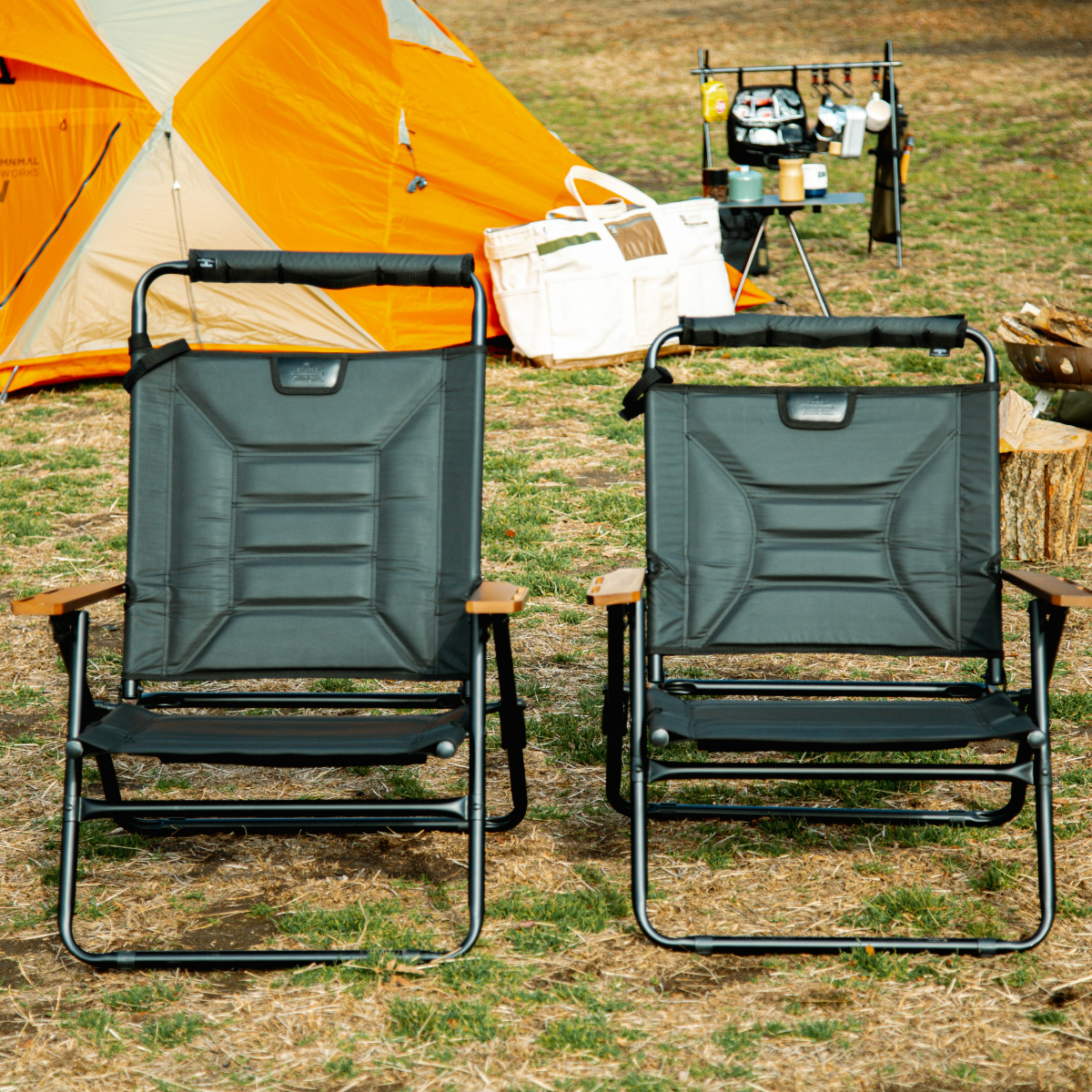 AS2OV アッソブHIGH BACK RECLINING LOW ROVER CHAIR KHAKI ハイバック 