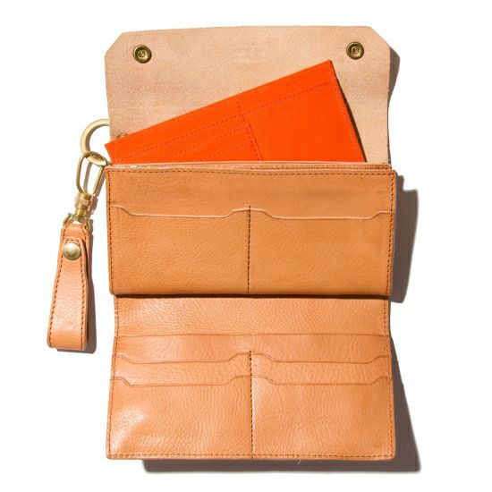 AS2OV OILED SHRINK LEATHER 長財布【未使用品】 AS2OV (アッソブ) OILED SHRINK LEATHER LONG WALLET / 長財布
