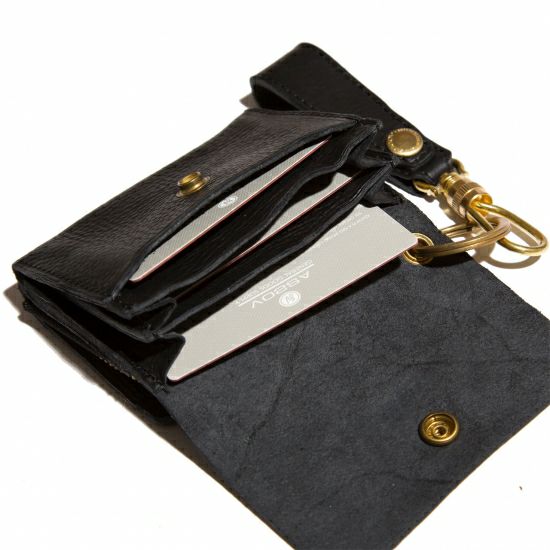AS2OV (アッソブ) OILED SHRINK LEATHER CARD CASE / カードケース 