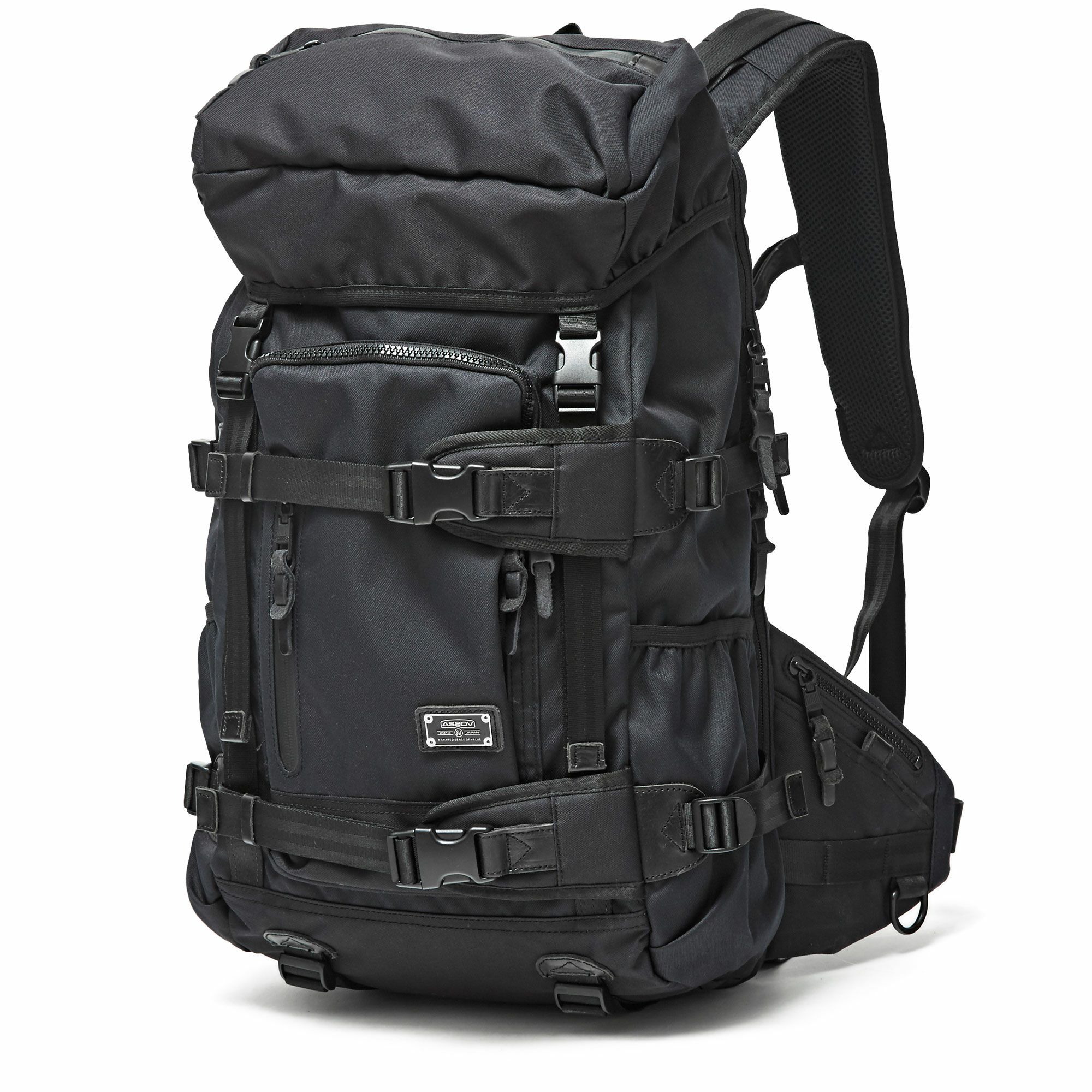 AS2OV CORDURA DOBBY 305D BACK PACK BLACK / バックパック リュック 