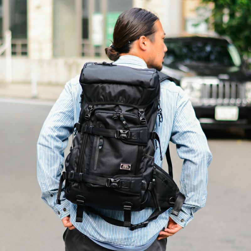 AS2OV CORDURA DOBBY 305D BACK PACK BLACK / バックパック リュック 