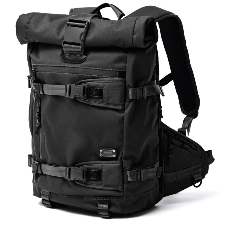 AS2OV (アッソブ) CORDURA DOBBY 305D ROLL BACK PACK BLACK