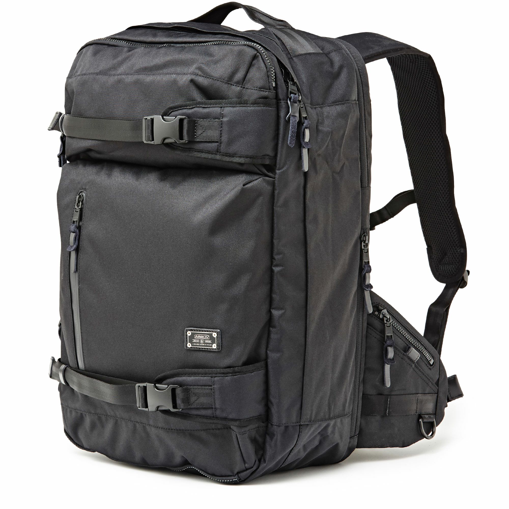 AS2OV (アッソブ) CORDURA DOBBY 305D 3WAY BACK PACK L BLACK  