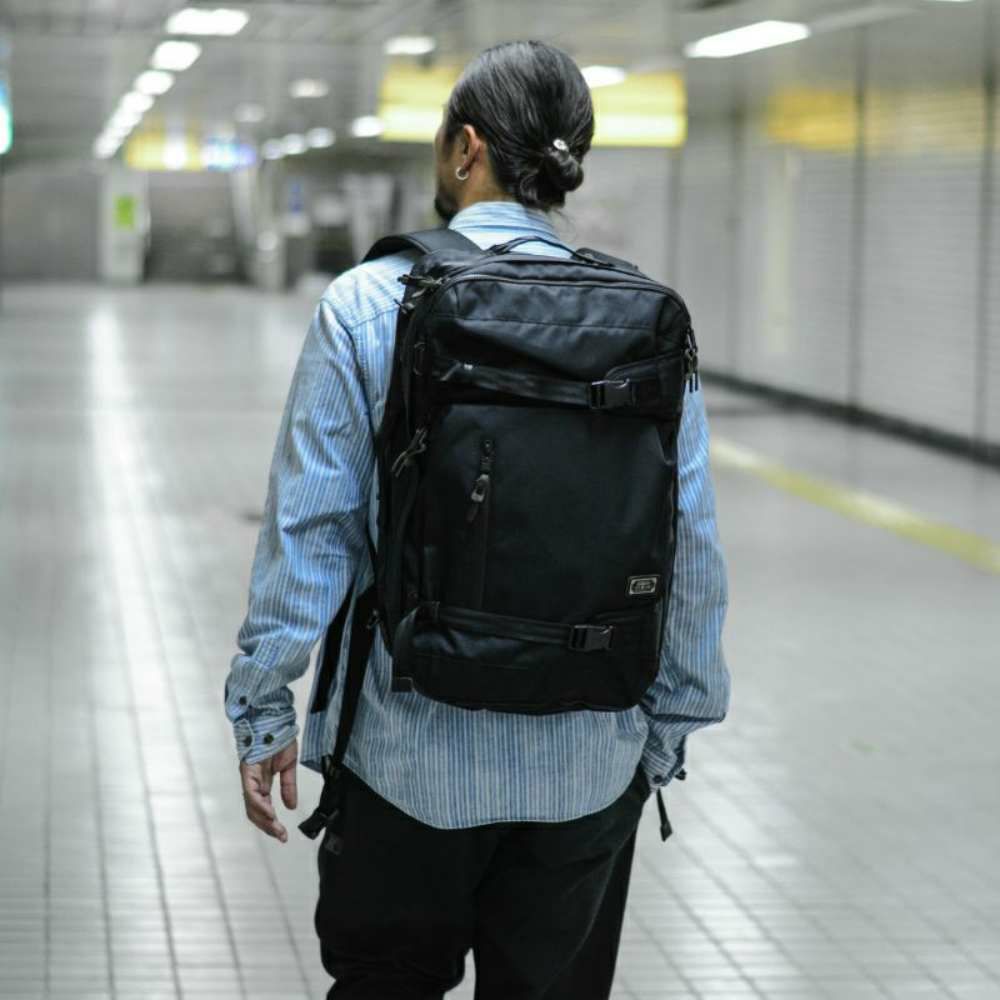 AS2OV (アッソブ) CORDURA DOBBY 305D 3WAY BACK PACK L BLACK 