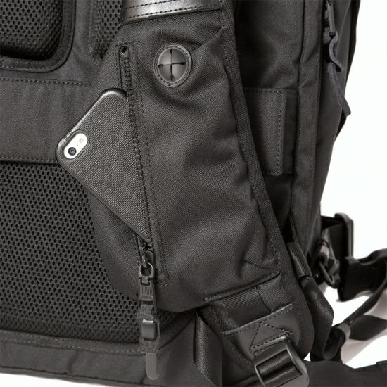 AS2OV (アッソブ) CORDURA DOBBY 305D 3WAY BACK PACK S BLACK