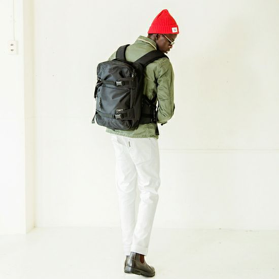 AS2OV (アッソブ) CORDURA DOBBY 305D 3WAY BACK PACK S BLACK