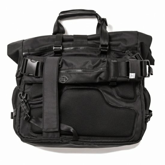 AS2OV (アッソブ) CORDURA DOBBY 305D 2WAY BAG BLACK / ショルダー