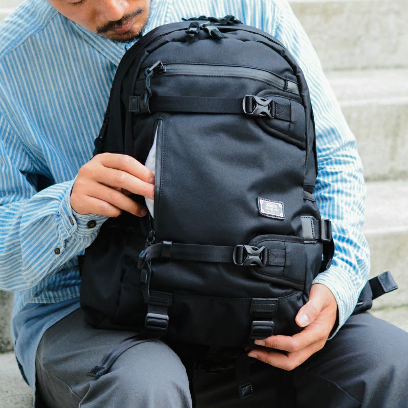 AS2OV CORDURA DOBBY 305D DAY PACK BLACK / バックパック | バッグ  
