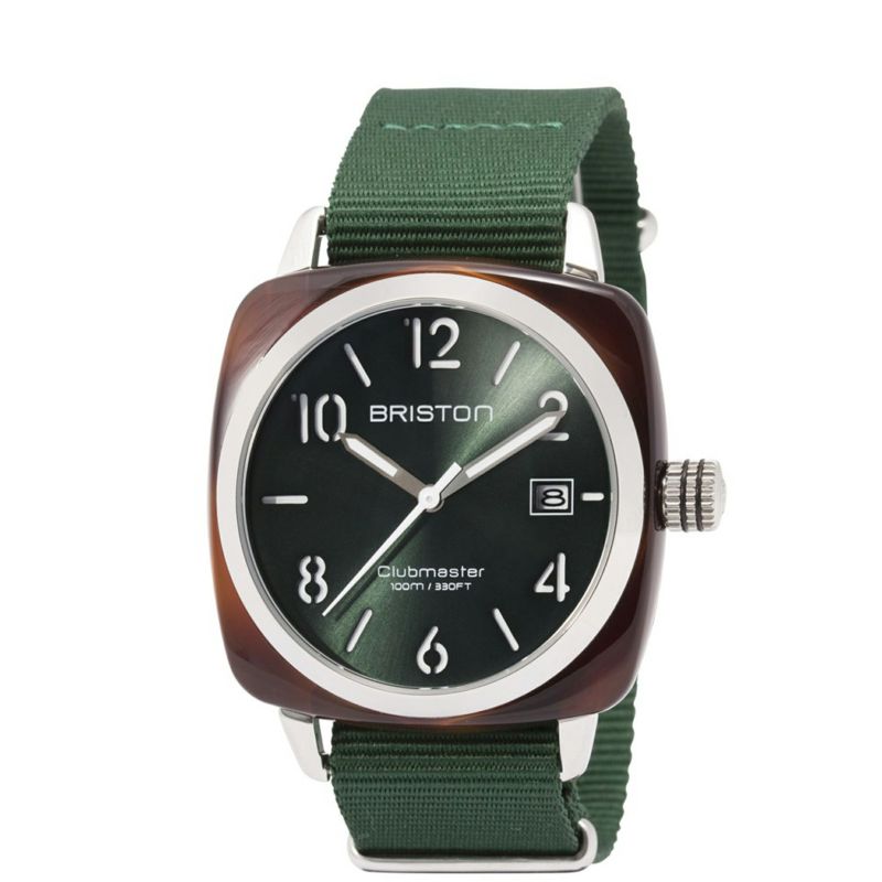 BRISTON ブリストン CLUBMASTER CLASSIC HMS DATE TORTOISE WATCH