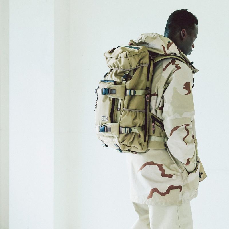 AS2OV アッソブ CORDURA DOBBY 305D BACK PACK KHAKI/ バックパック