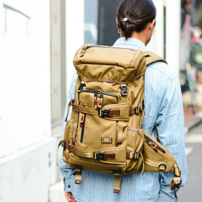 AS2OV アッソブ CORDURA DOBBY 305D BACK PACK KHAKI/ バックパック 