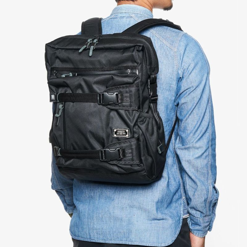 AS2OV (アッソブ) CORDURA DOBBY 305D S/D BACK PACK BLACK / 2WAY