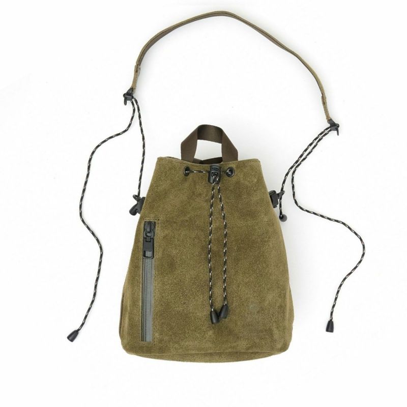 AS2OV (アッソブ) WATER PROOF SUEDE DRAWSTRING BAG / 巾着 バッグ