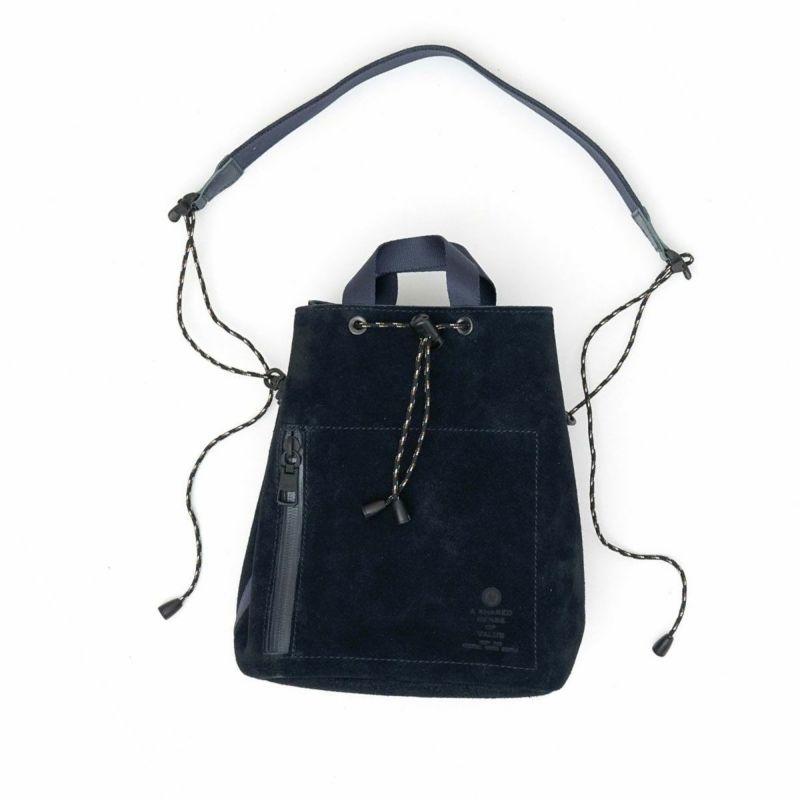 AS2OV (アッソブ) WATER PROOF SUEDE DRAWSTRING BAG / 巾着