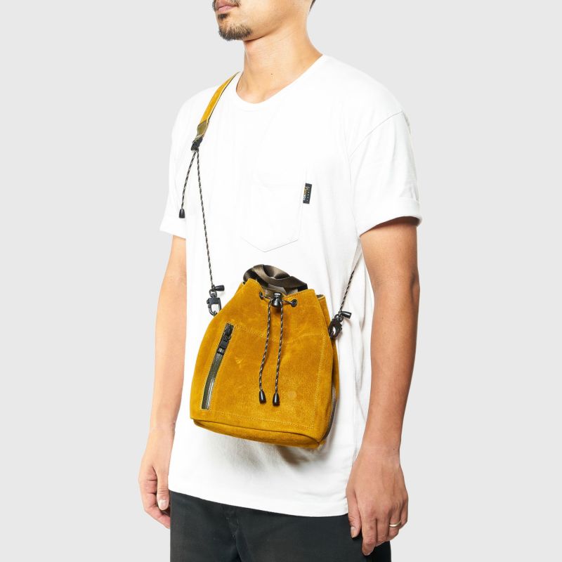 AS2OV (アッソブ) WATER PROOF SUEDE DRAWSTRING BAG / 巾着 バッグ
