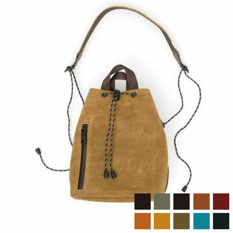 AS2OV (アッソブ) WATER PROOF SUEDE DRAWSTRING BAG 