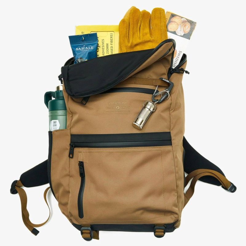 バッグ AS2OV CORDURADOBBY305D ROUNDZIP BACKPACK WATER PROOF CORDURA 305D ROUND ZIP BACKPACK/BLACKウォーター