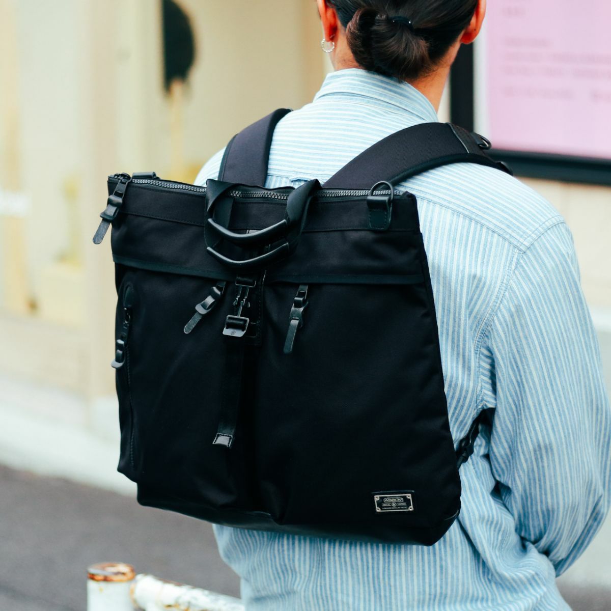 EXCLUSIVE BALLISTIC NYLON 3WAY HELMET BACKPACK/BLACK