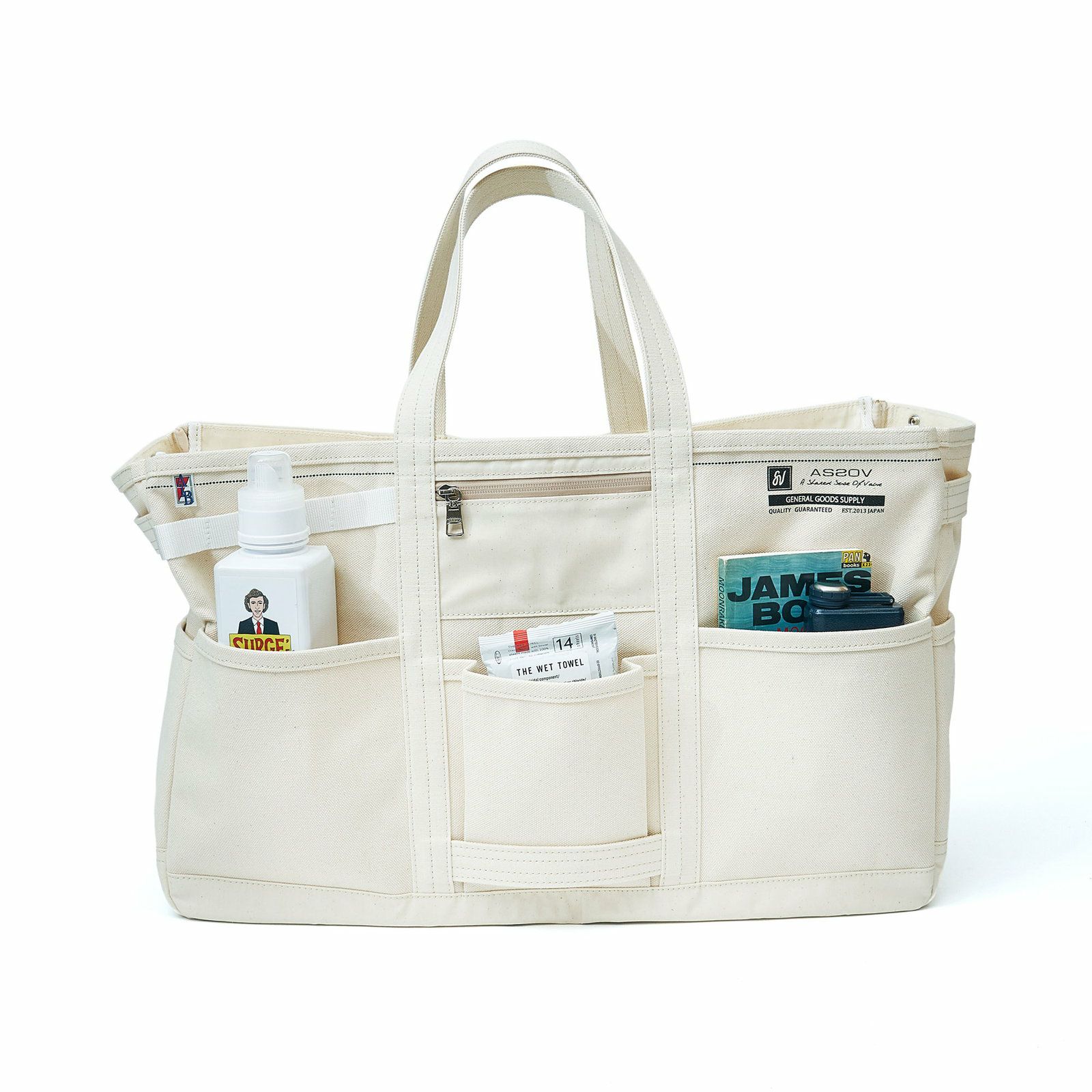 AS2OV (アッソブ) ALBERTON CANVAS TOTE Mサイズ / アルバートン 