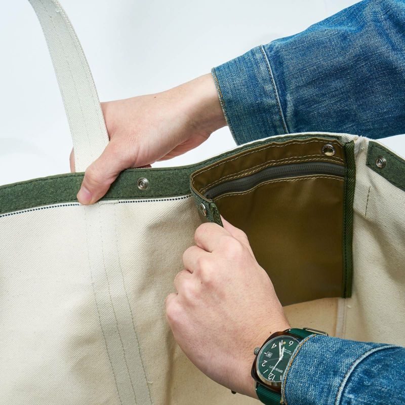 AS2OV 　アッソブ　Mサイズ 　アルバートン キャンバストート　カーキ AS2OV (アッソブ) ALBERTON CANVAS TOTE Mサイズ / アルバートン