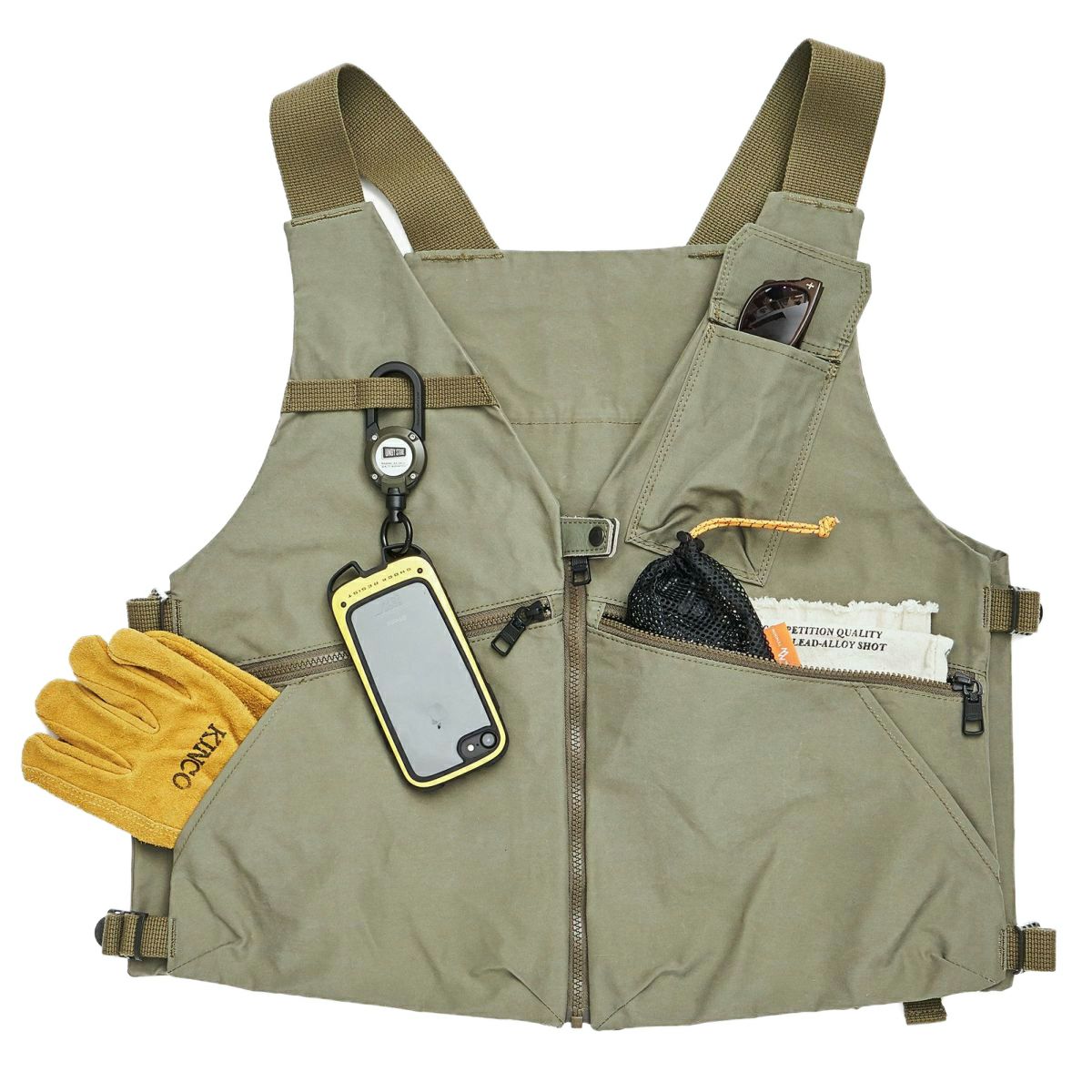 AS2OV (アッソブ) SHRINK NYLON CAMP VEST 3 / キャンプ ベスト 3 