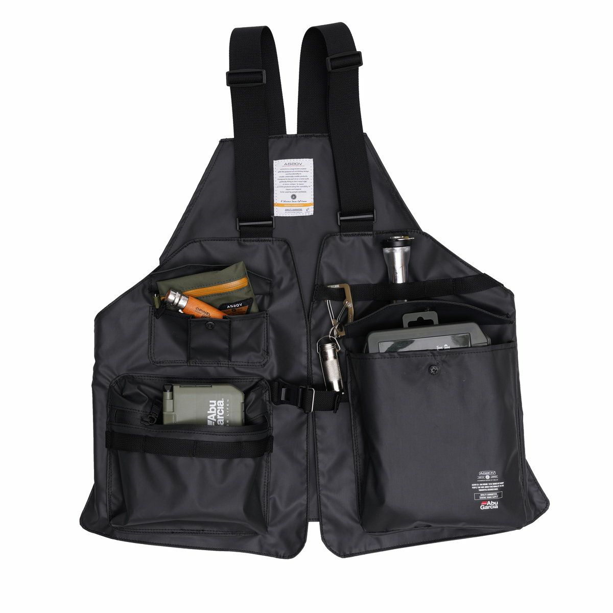 AS2OV (アッソブ) AbuGarcia 別注 NYLON POLYCARBONATE CAMP VEST アブ 