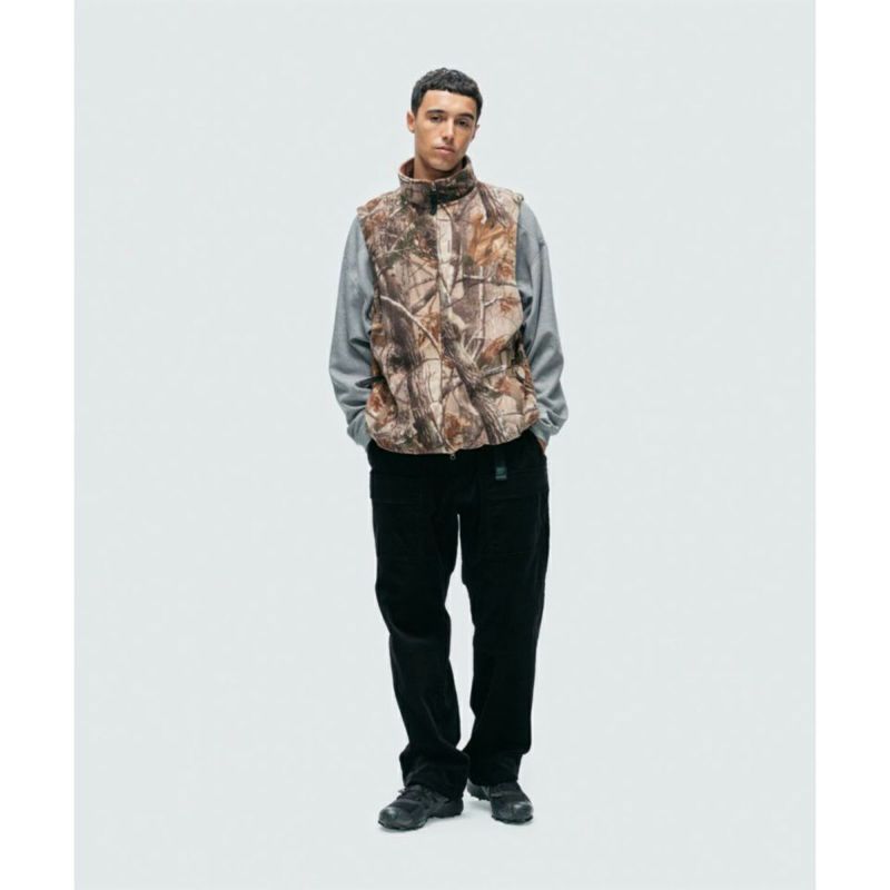 wild things ワイルドシングス SCHOTT FLEECE VEST CAMO ショットフリースベスト カモ