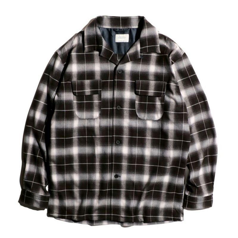 towncraft タウンクラフト OMBRE W-FLAP 50S SHIRTS オンブレチェック