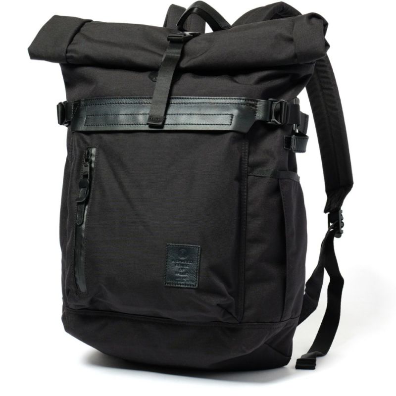 AS2OV (アッソブ) UNBY STORE別注 FINETEX ROLL BACKPACK-BK | バッグ 