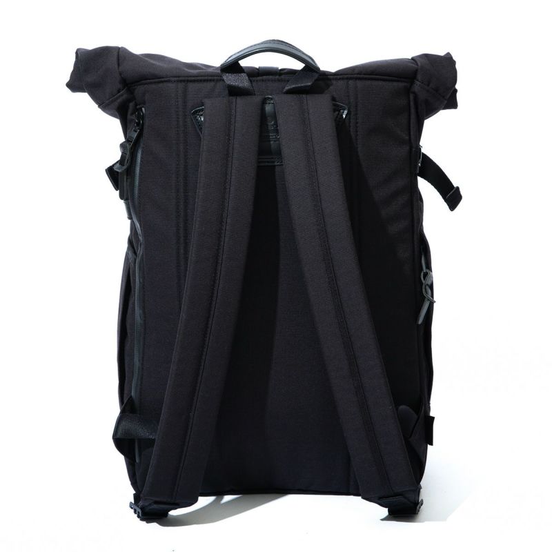 AS2OV (アッソブ) UNBY STORE別注 FINETEX ROLL BACKPACK-BK | バッグ 