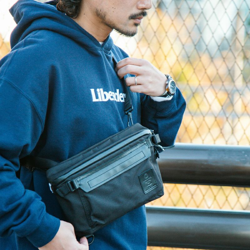 AS2OV アッソブ UNBY STORE別注 FINETEX MINI SHOULDER BLACK ミニ 