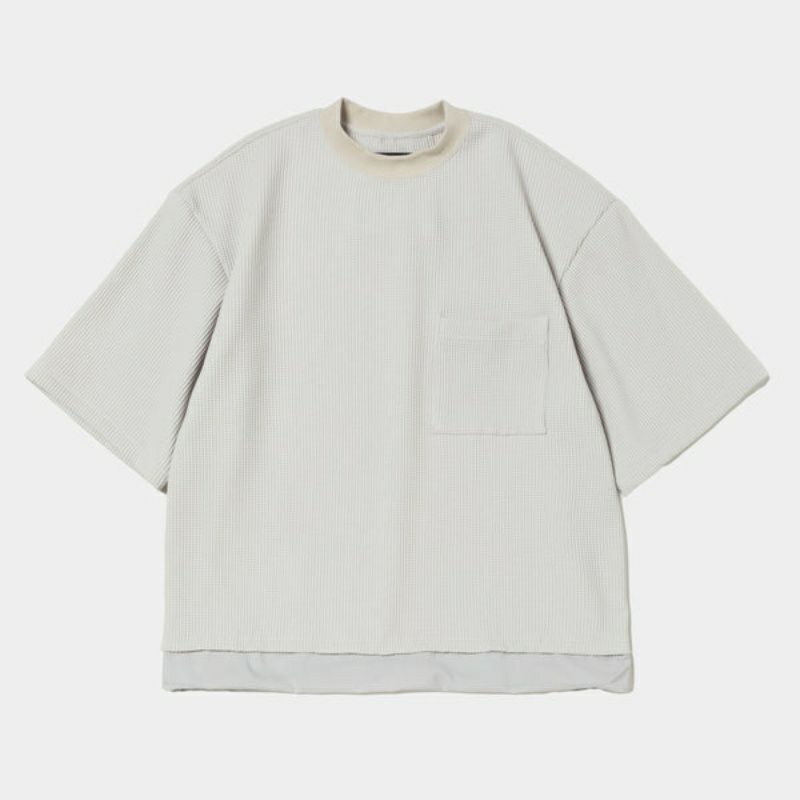 meanswhile ミーンズワイル/SOLOTEX Waffle S/S Tee | バッグ