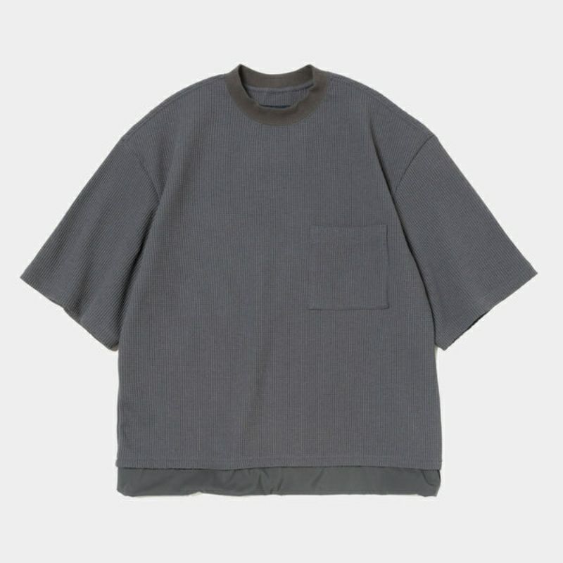 meanswhile ミーンズワイル/SOLOTEX Waffle S/S Tee | バッグ