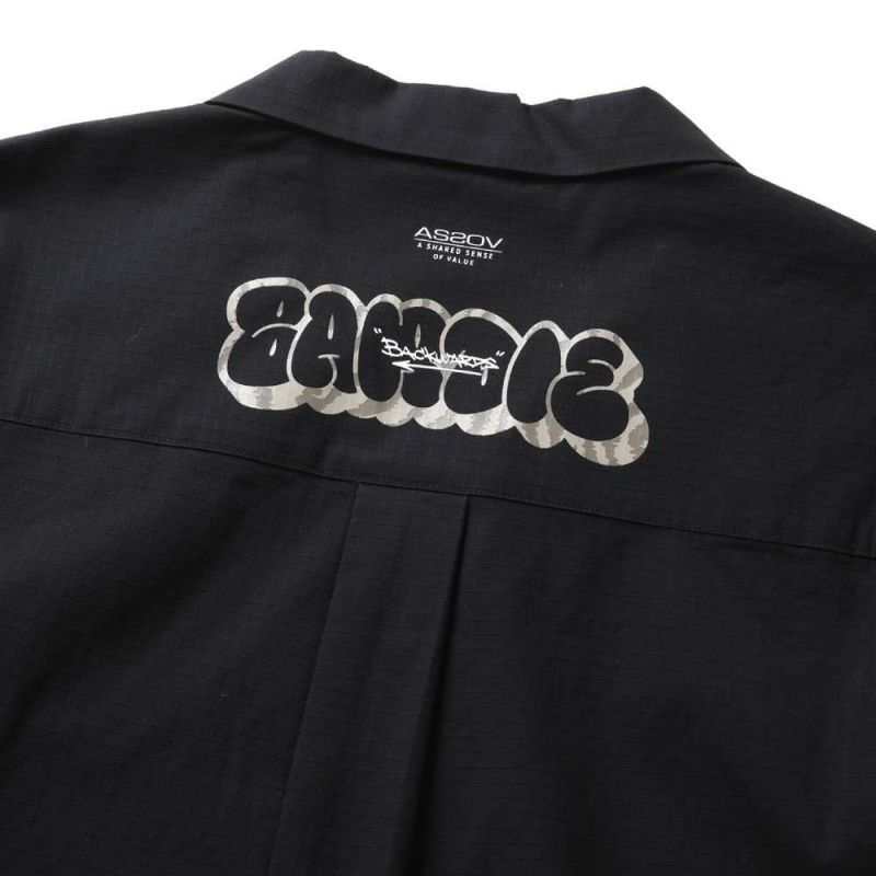 AS2OV×Backwards別注 Rip Open Collar Shirt アッソブ バック