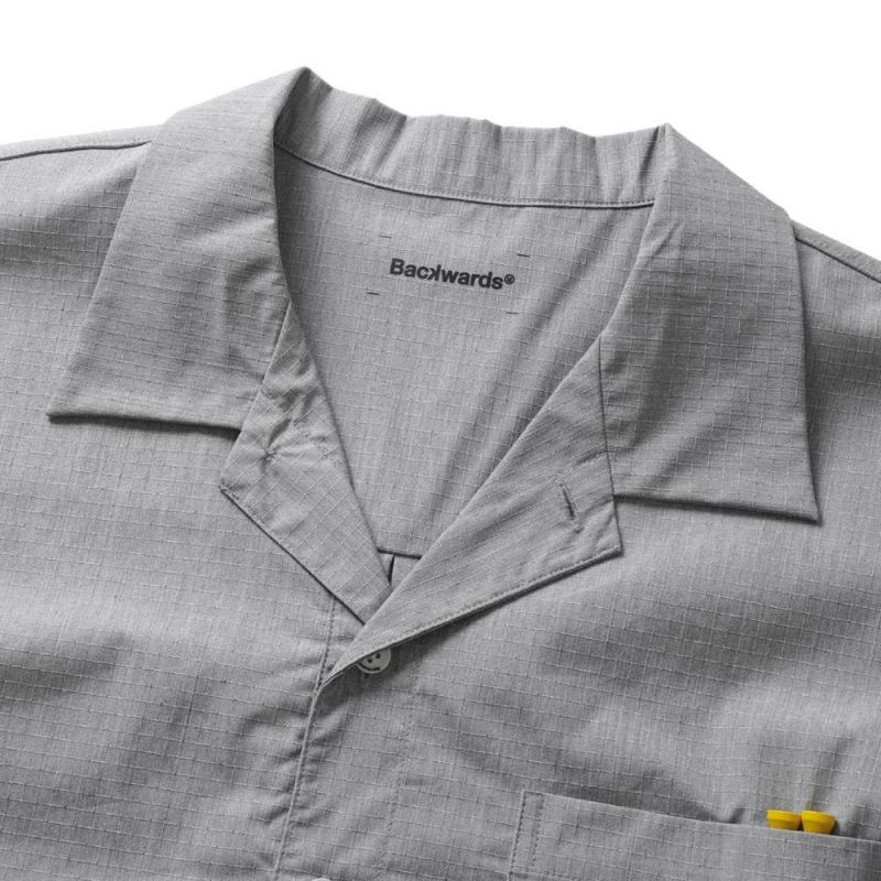 AS2OV×Backwards別注 Rip Open Collar Shirt アッソブ バック