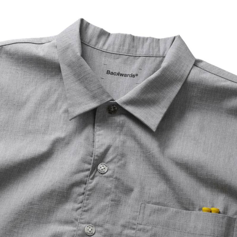 AS2OV×Backwards別注 Rip Open Collar Shirt アッソブ バック