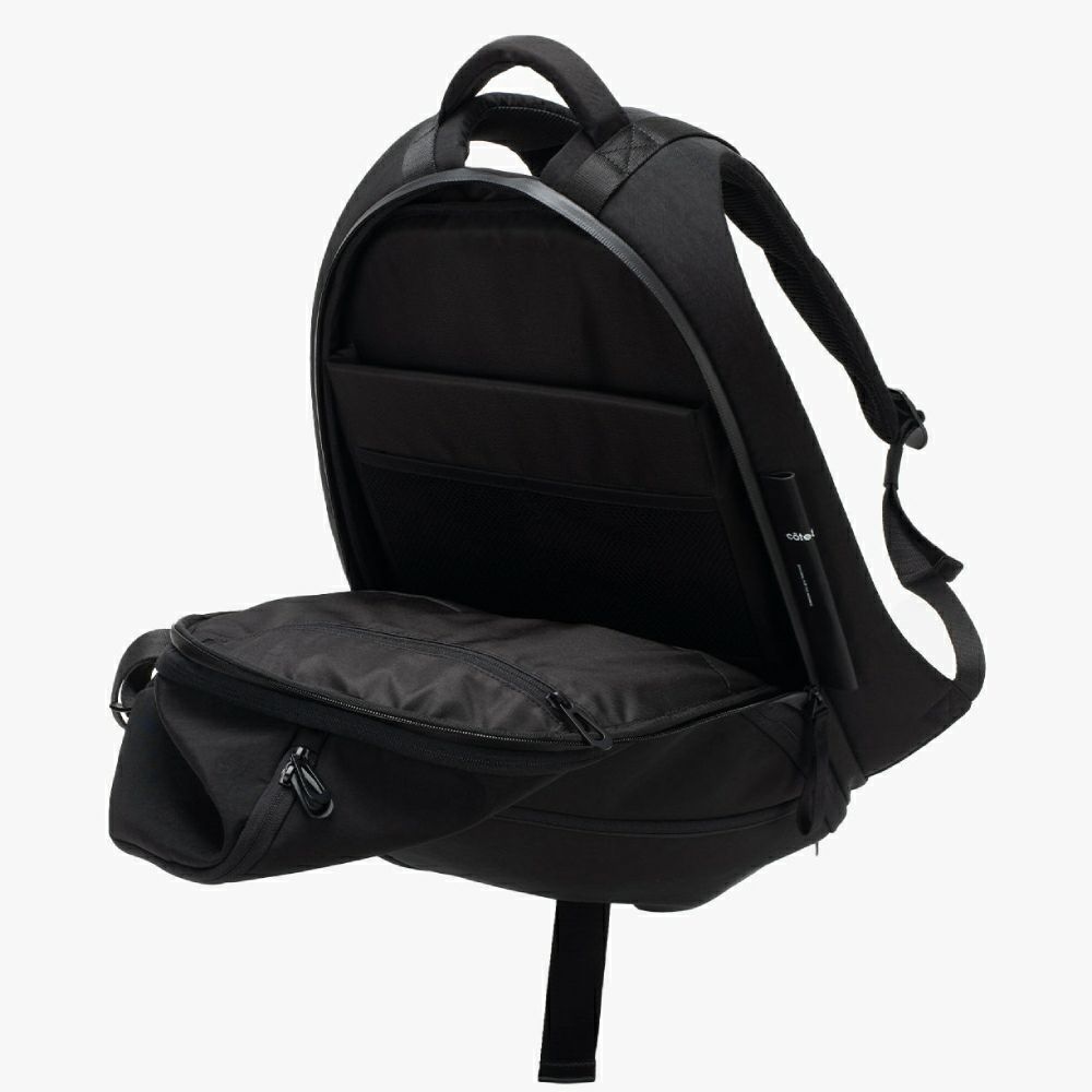 cote&ciel コートエシエルIsar M Round Carbon Black | バッグ| バッグ